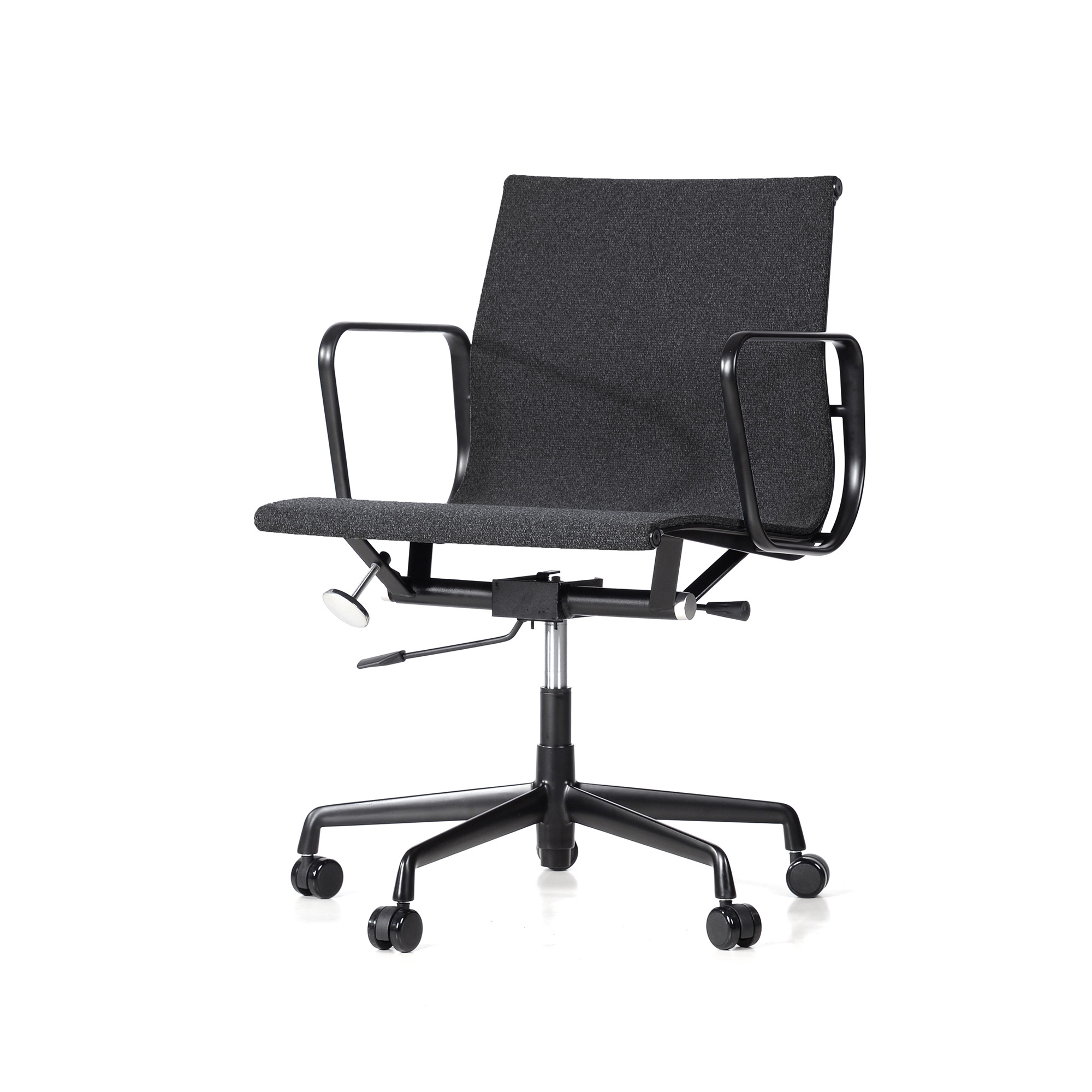 Charles Eames style, Bureaustoel EA117 Fabric Mesh black base zwart